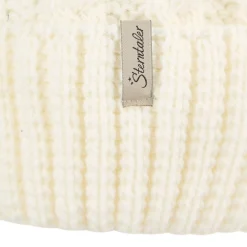 Strickmütze mit Zopfmuster