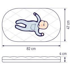 Stubenwagen Matratze Allegro 47 x 82 cm