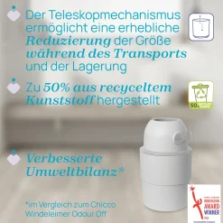 Teleskop Windeleimer Odour Off Winter Clouds