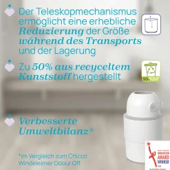 Teleskop Windeleimer Odour Off White