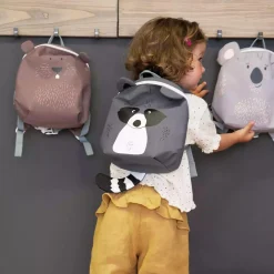 Tiny Backpack About Friends Racoon Grey