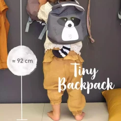 Tiny Backpack About Friends Racoon Grey