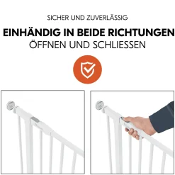 Tür- & Treppenschutzgitter Open N Stop 2 White 75-80 cm