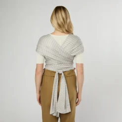 Tragetuch Aura Grey Stripes 100 % Tencel Lyocell