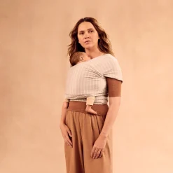 Tragetuch Aura Grey Stripes 100 % Tencel Lyocell