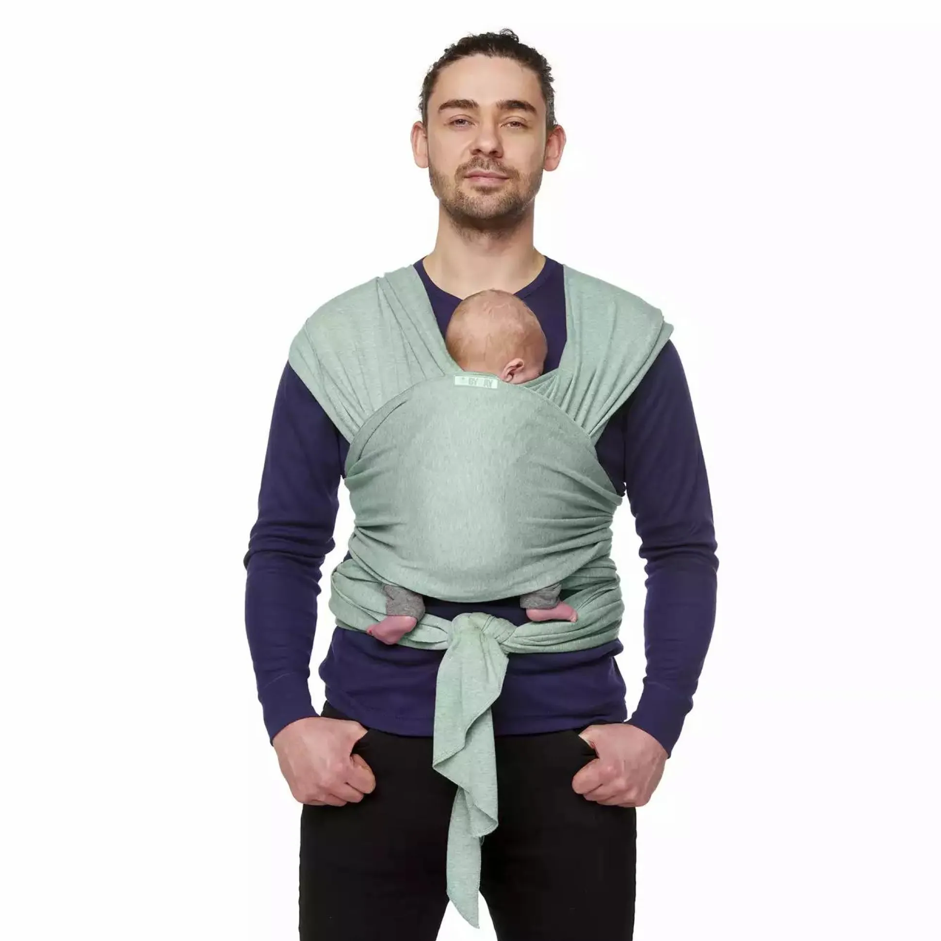 Tragetuch Stretchy Wrap Minty Grey
