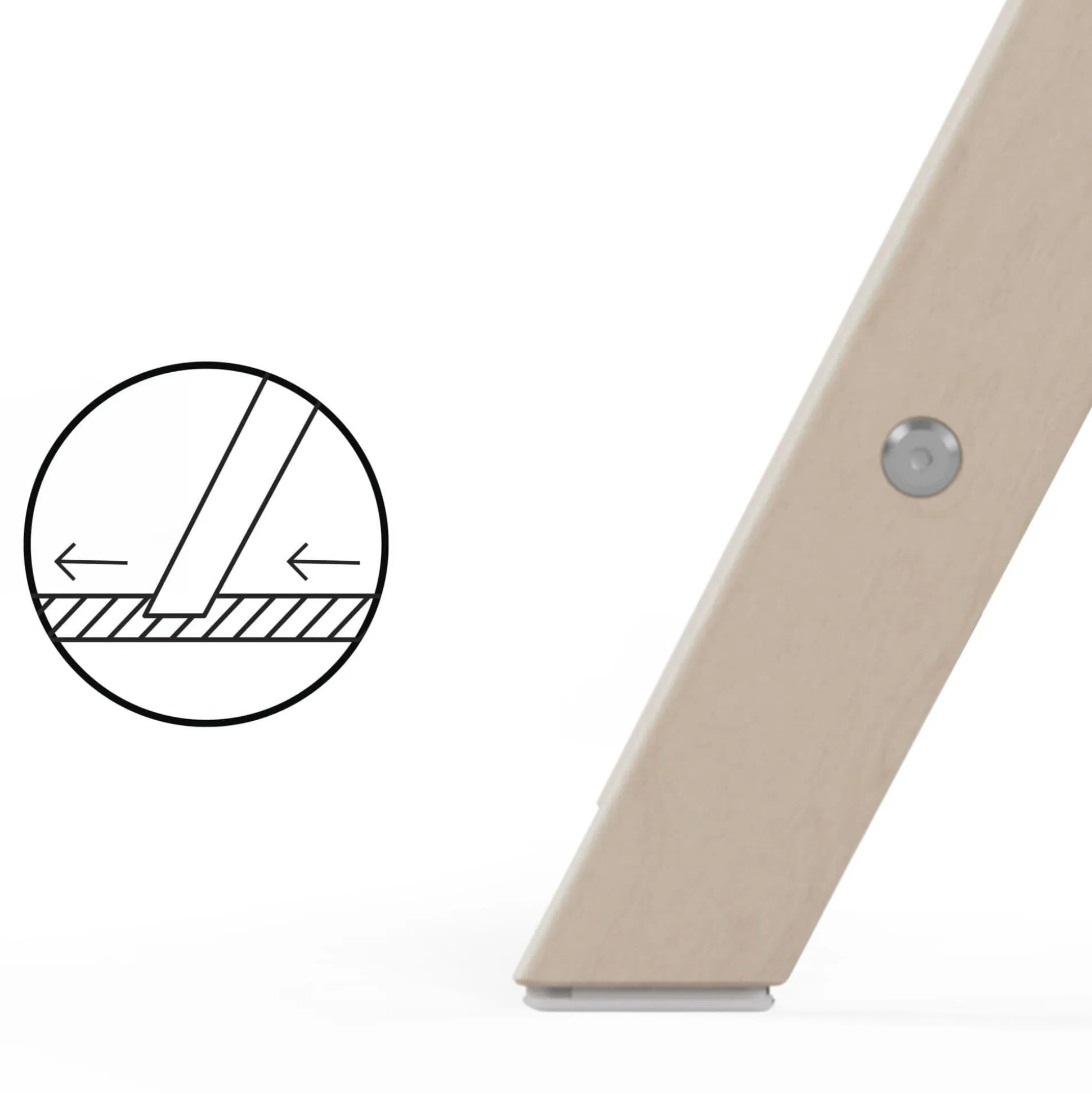 Treppenhochstuhl Click & Fold All Natural