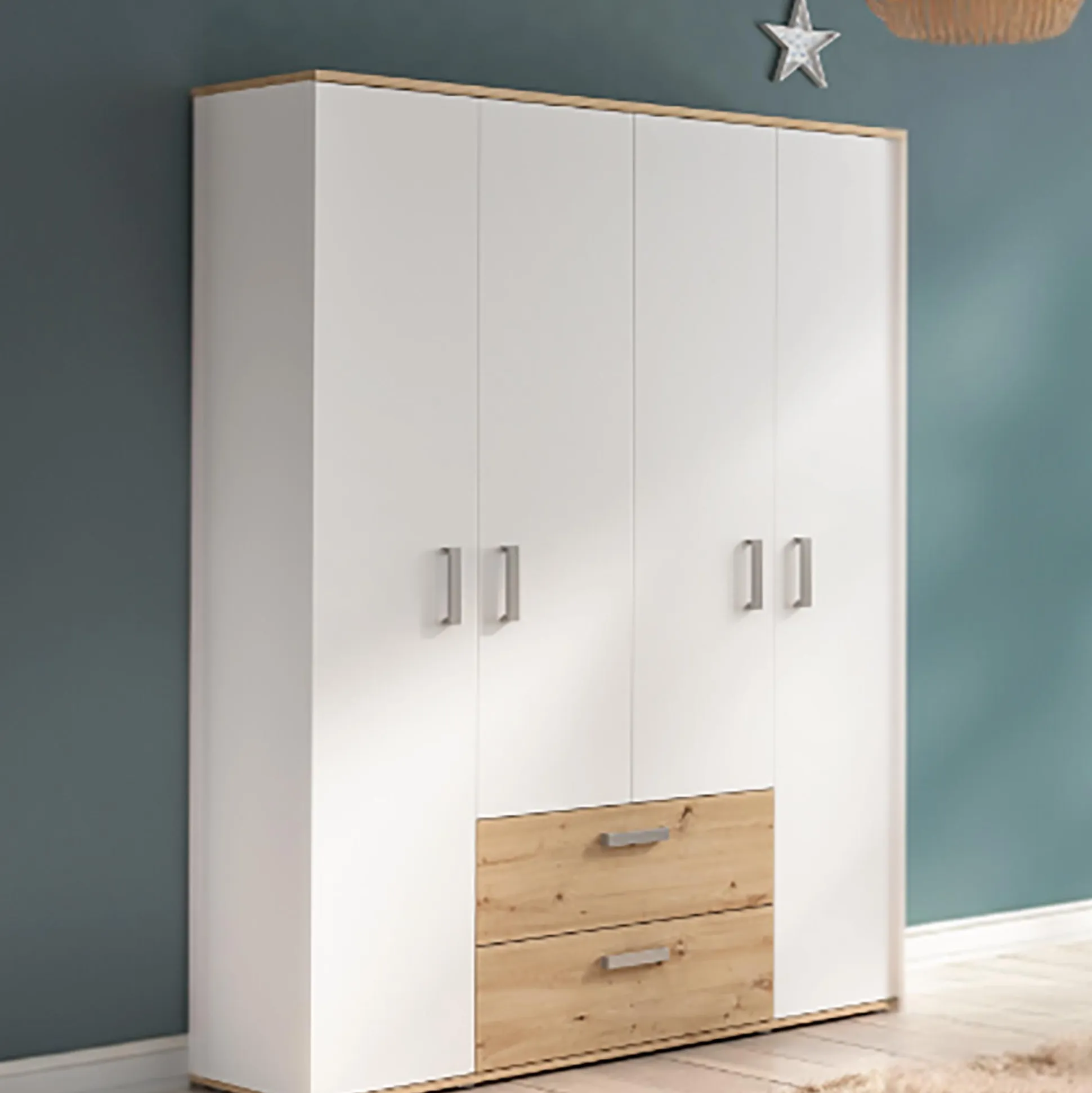 4-türiger Kleiderschrank Celina