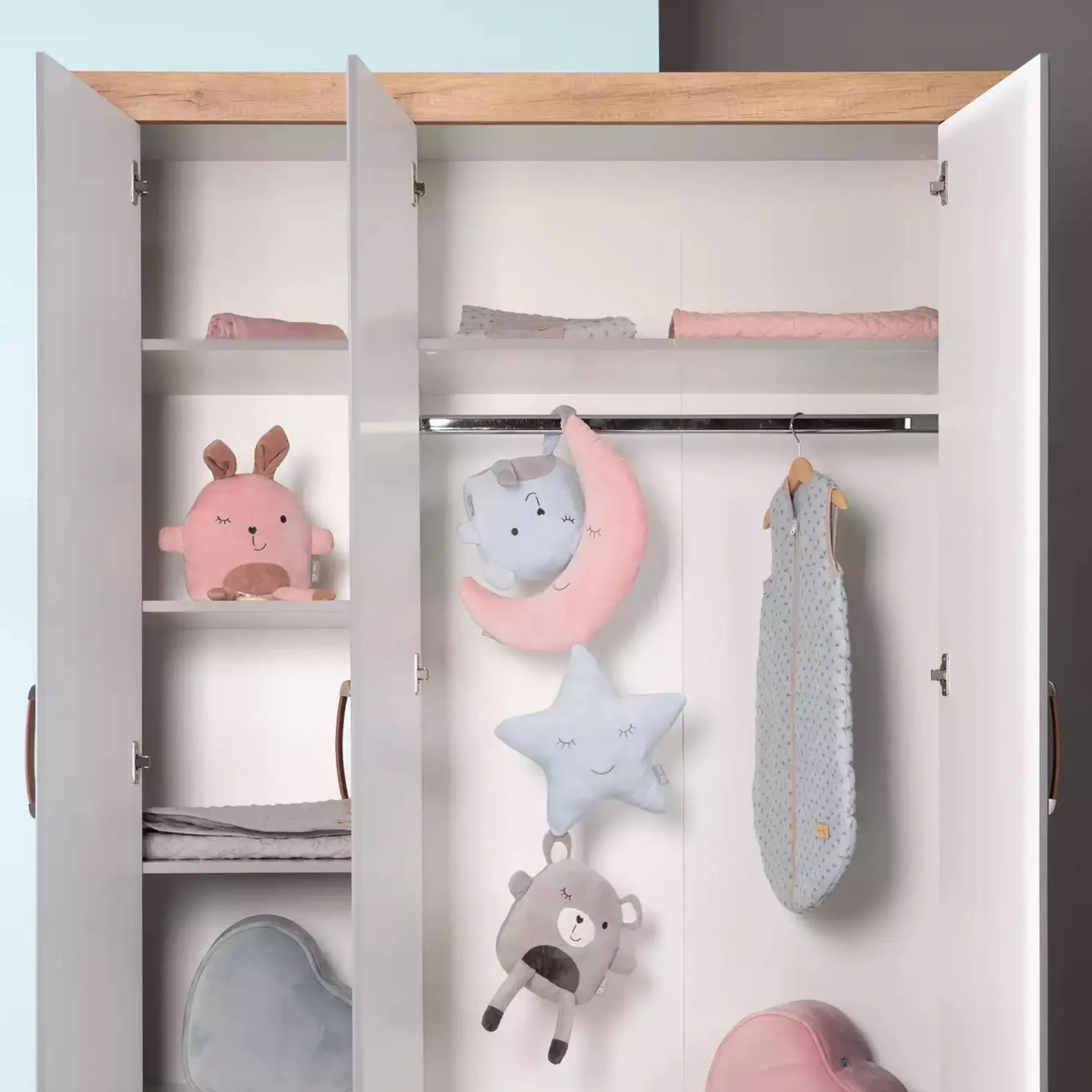 3-türiger Kleiderschrank Ella