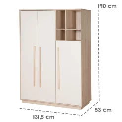 3-türiger Kleiderschrank Elva