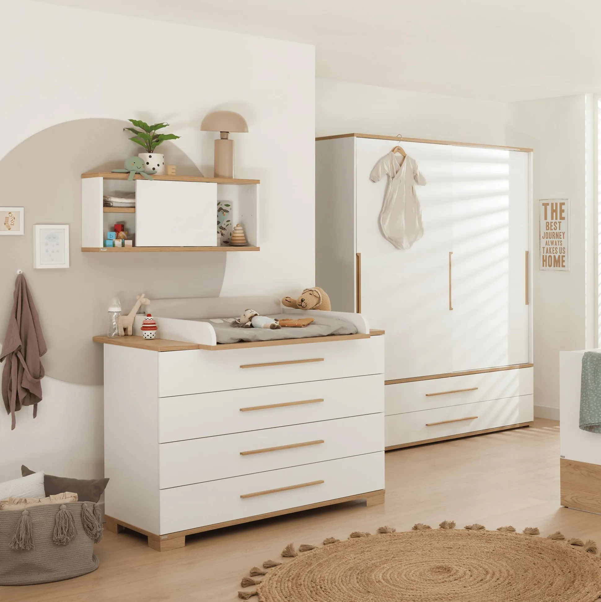 2-türiger Kleiderschrank Yolanda breit