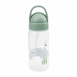 Trinkflasche mit Strohhalm Croco