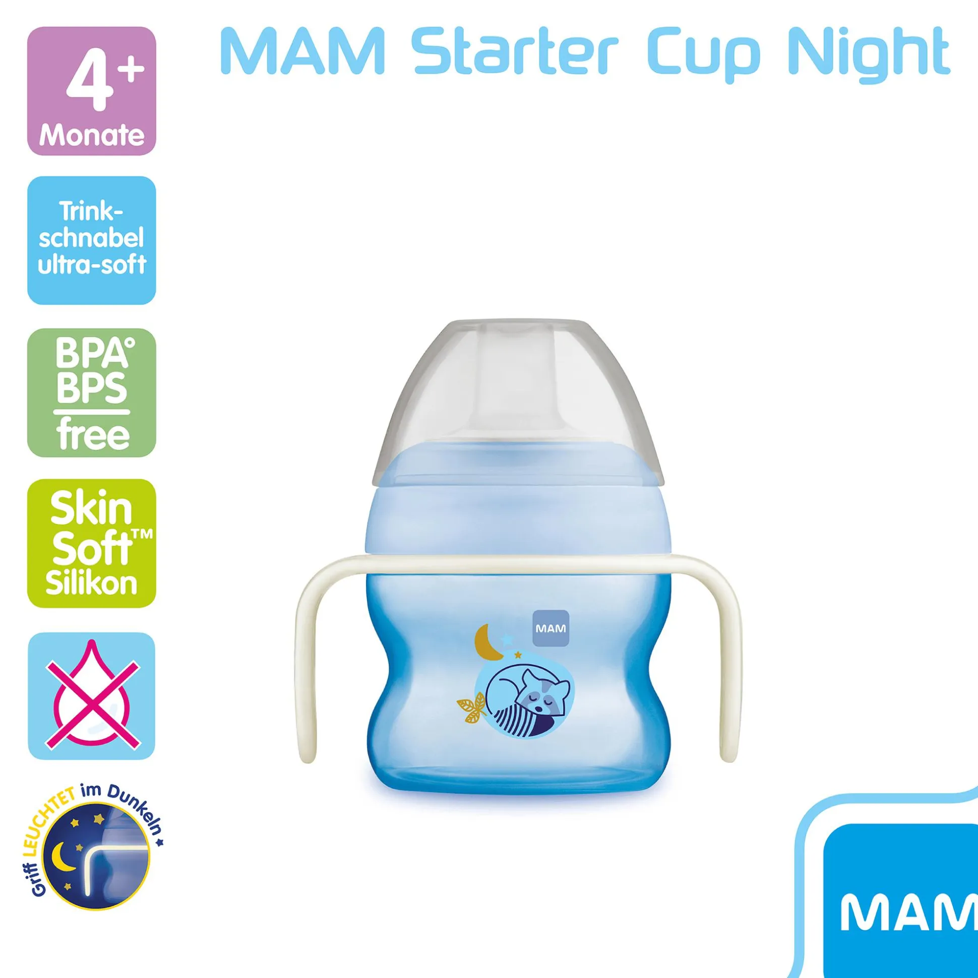 Trinklernbecher Starter Cup Night Waschbär 150ml