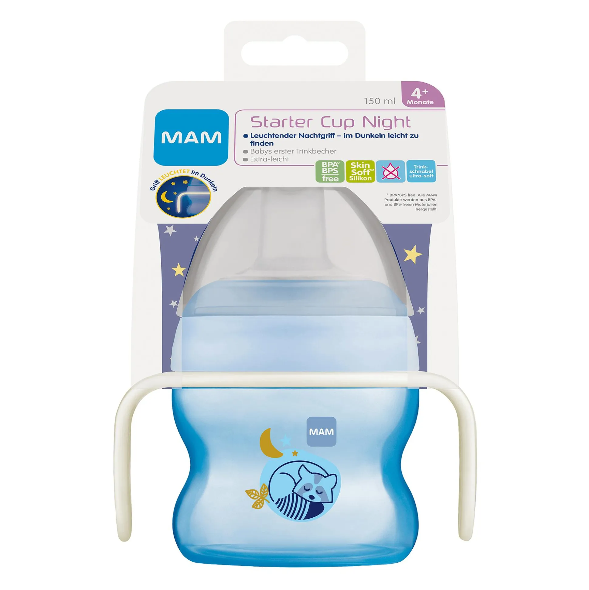 Trinklernbecher Starter Cup Night Waschbär 150ml