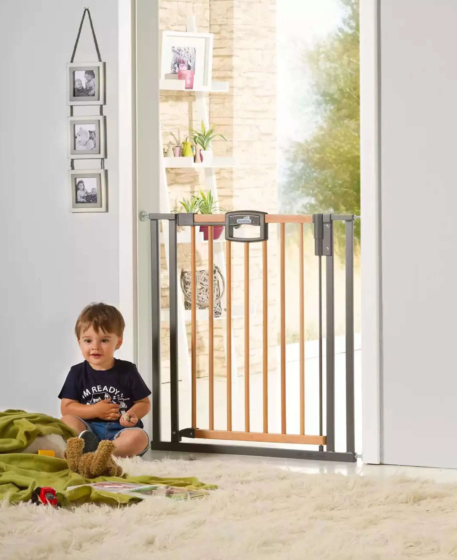 Türschutzgitter Easylock Wood Plus 80,5 - 88,5 cm