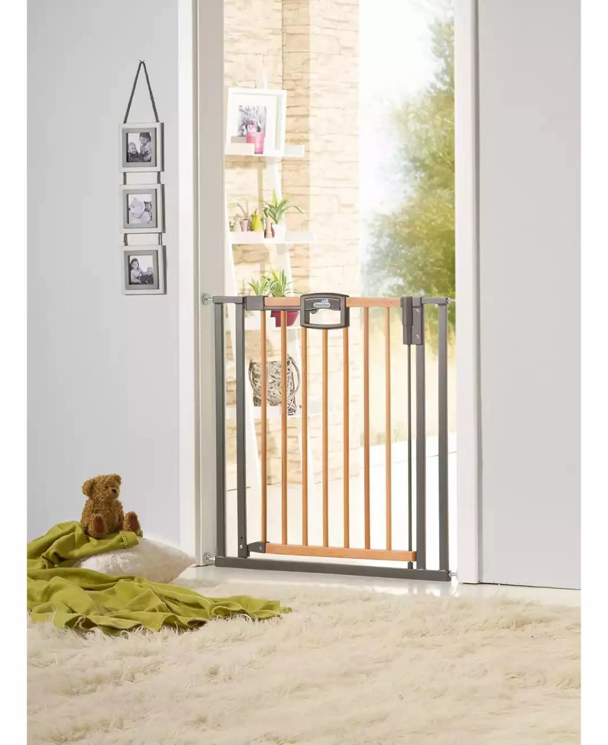 Türschutzgitter Easylock Wood Plus 80,5 - 88,5 cm