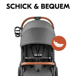 Uptown Black Melange Grey