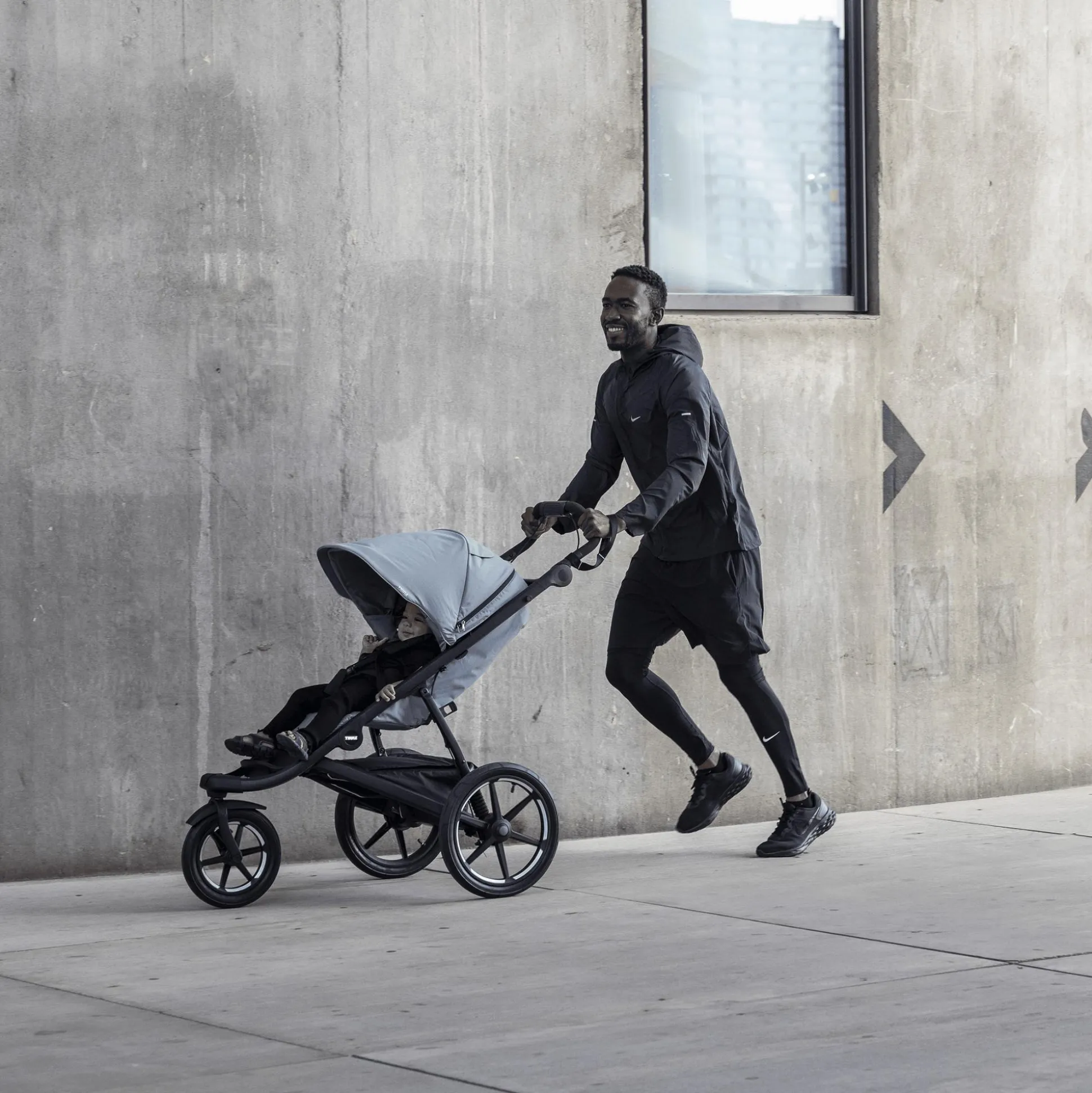 Urban Glide 3 Set Mid Blue mit Babyschale Maple