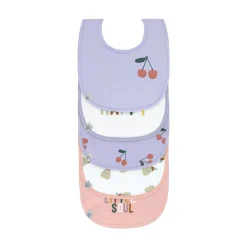 Value Pack Bib 5er Happy Fruits Cherr Multi-coloured Multi-coloured Multi-