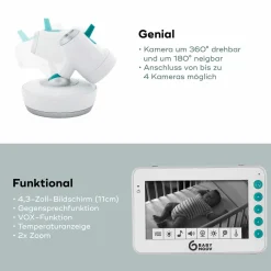 Video Babyphone YOO-Moov und Zusatzkamera YOO-Moov