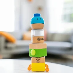 Vier verrückte Bausteine