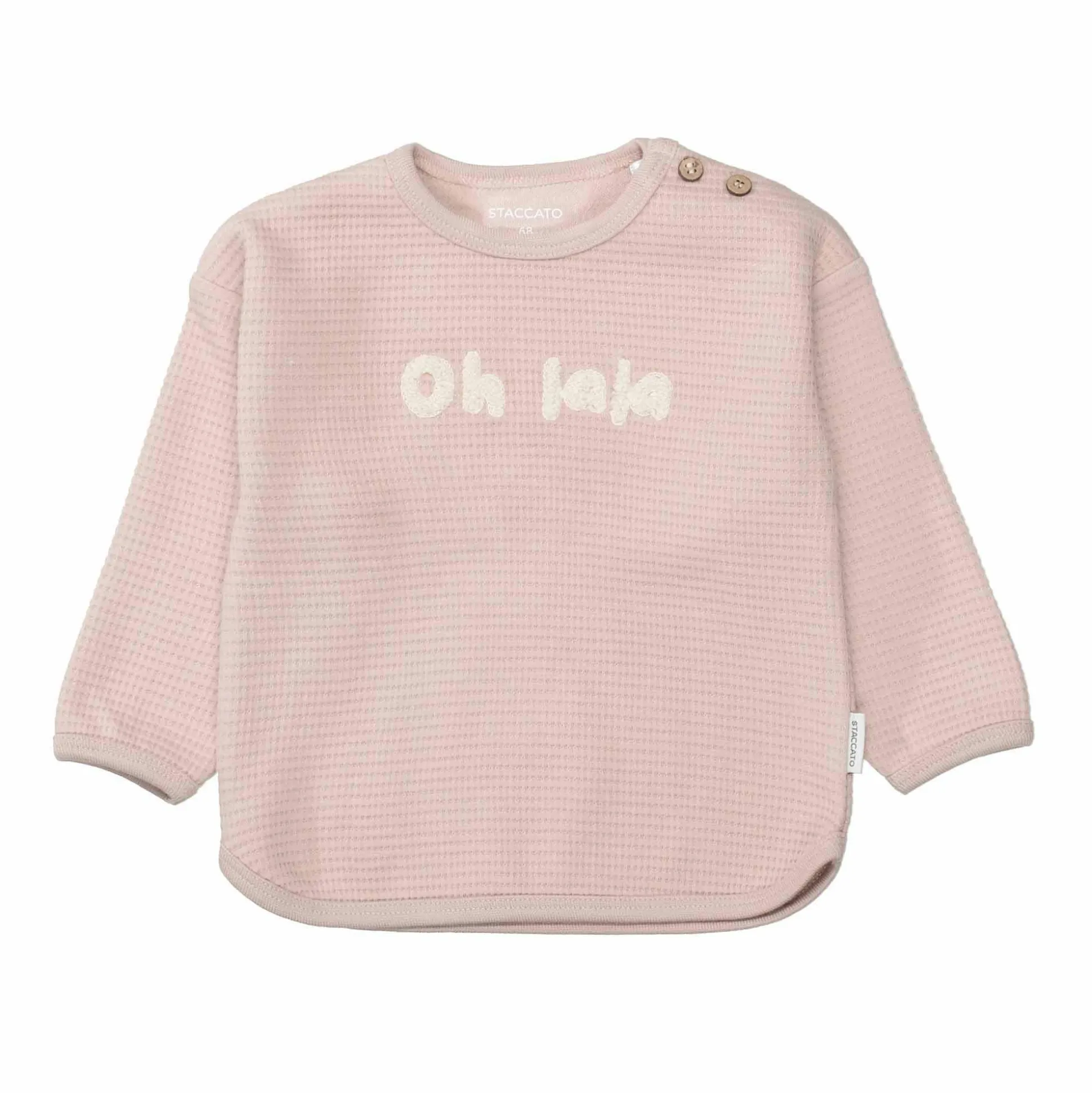 Waffelpiqué-Shirt Oh lala