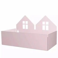 Wandregal & Box Häuser Rosa