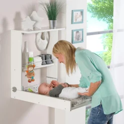 Wand-Wickelregal Wicki mit Wickelauflage