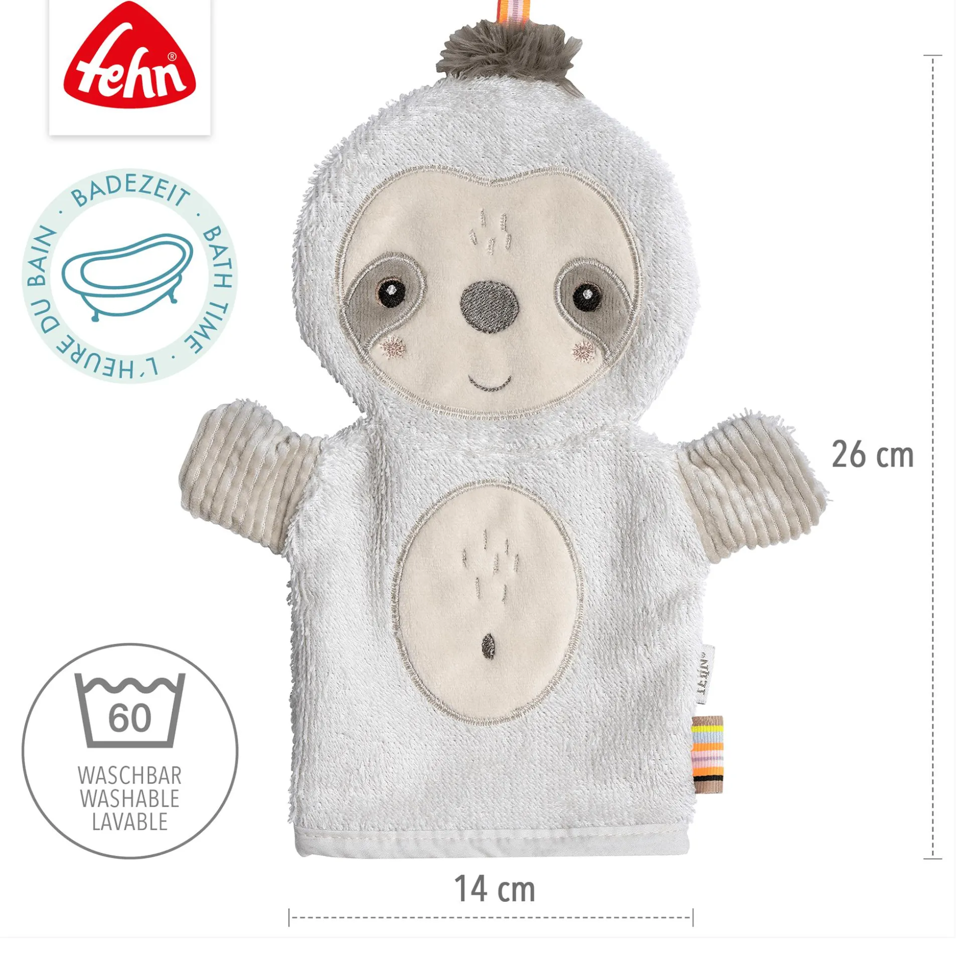 Waschhandschuh Faultier