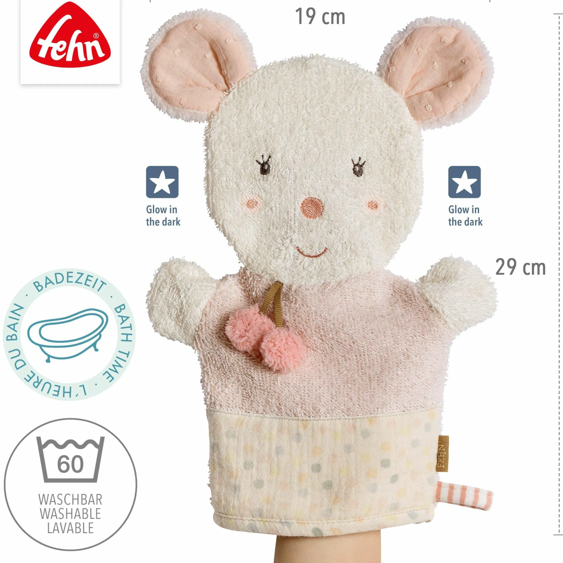 Waschhandschuh Maus