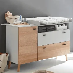 Wickelkommode Lovis breit – variable Wickelhöhe