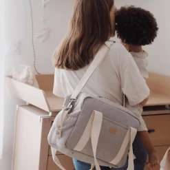 Wickeltasche Paris Perlengrau