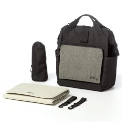 Wickeltasche Premium Grau by Lässig