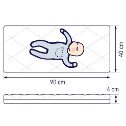 Wiegen-Matratze Allegro 40 x 90 cm