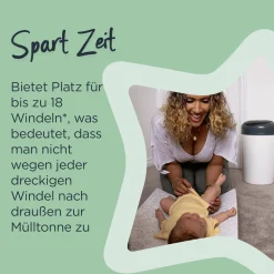 Windeleimer Simplee Sangenic mit 6 Nachfüllkassetten