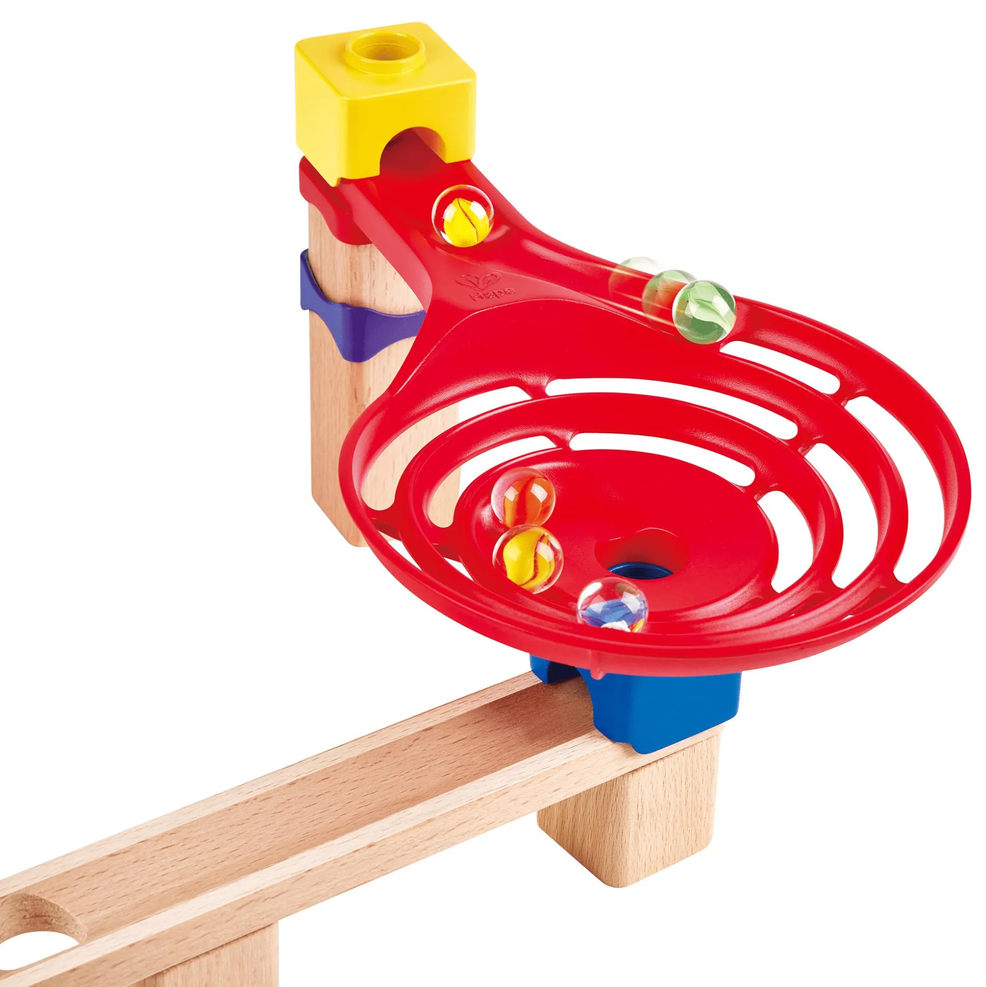 Zweispurige Murmelbahn mit Domino